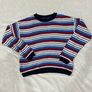 Forever 21 stripes pull over knitted sweater-size S
